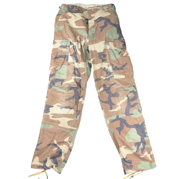 Alpha Industries Other - Vintage US Army Pants Mens Small Regular Woodland Camo BDU Combat Military 80s